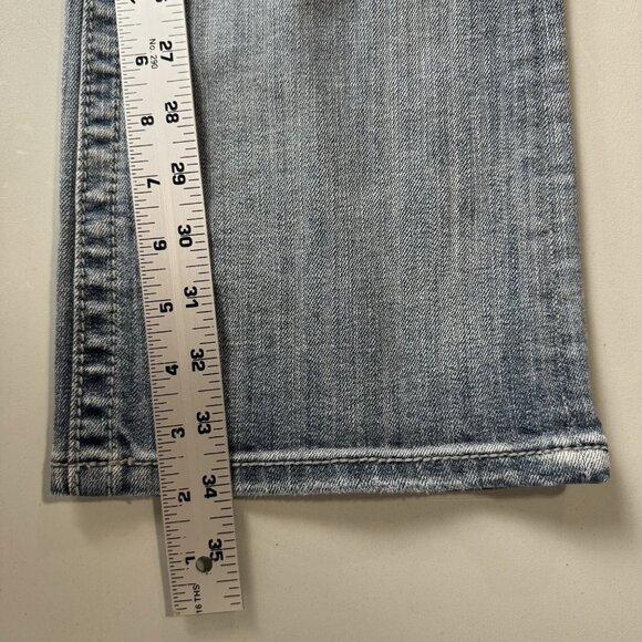 Miss Me Jeans Womens 30 Blue Easy Boot Mid Rise Stretch Distressed Flap Pockets - Picture 11 of 13